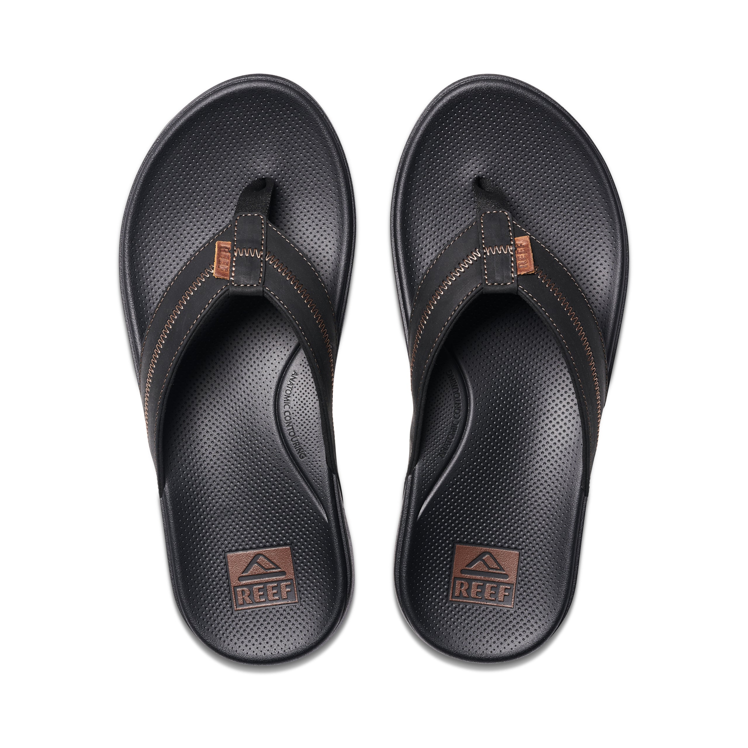 Sandalia Reef Men Cushion Phantom  2.0 Leather Black Coffee