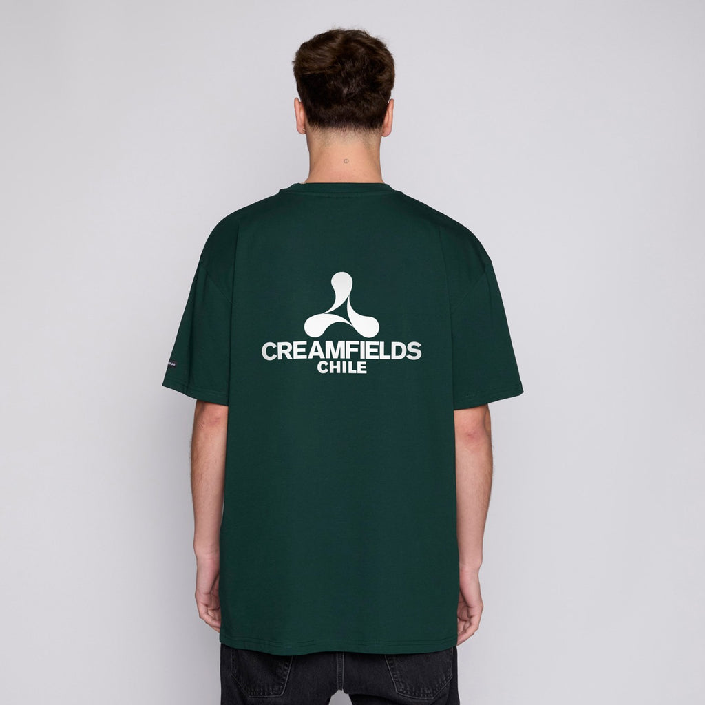 Polera Creamfields x Whatup Green Logo White
