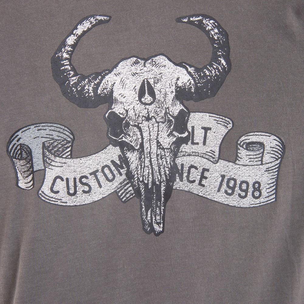 Polera Men Skull Gray