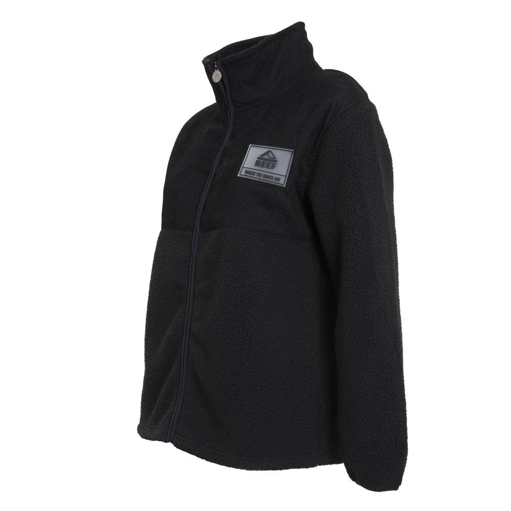 Poleron Women Zipper Sherpa Black