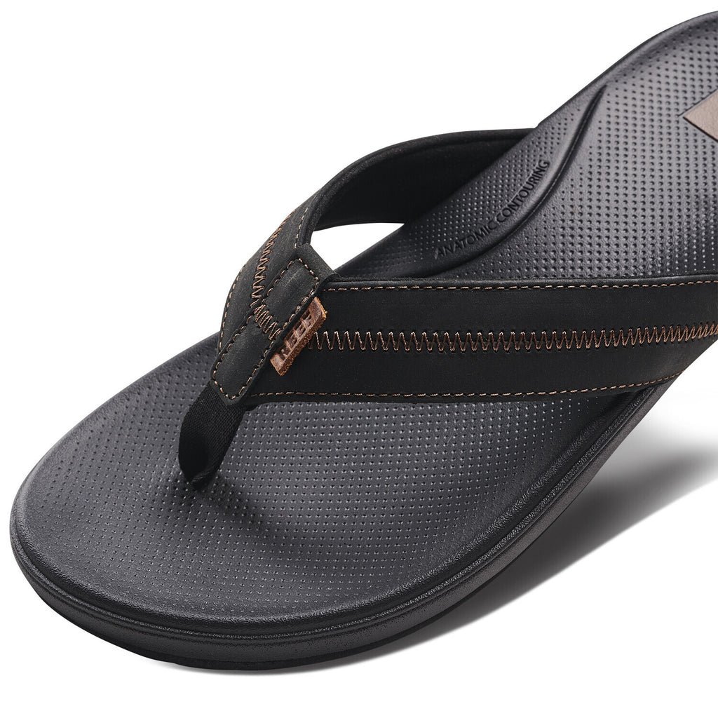 Sandalia Reef Men Cushion Phantom  2.0 Leather Black Coffee