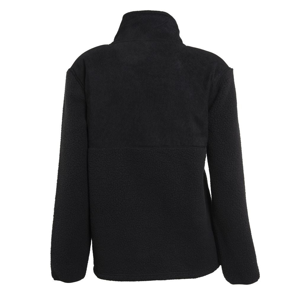 Poleron Women Zipper Sherpa Black