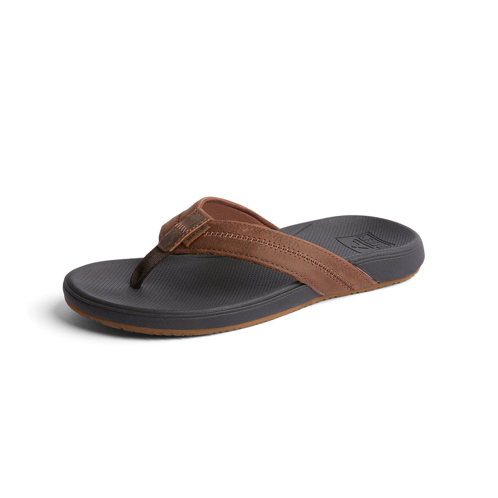 Sandalia Reef Men Cushion Phantom  2.0 Leather Brown Black