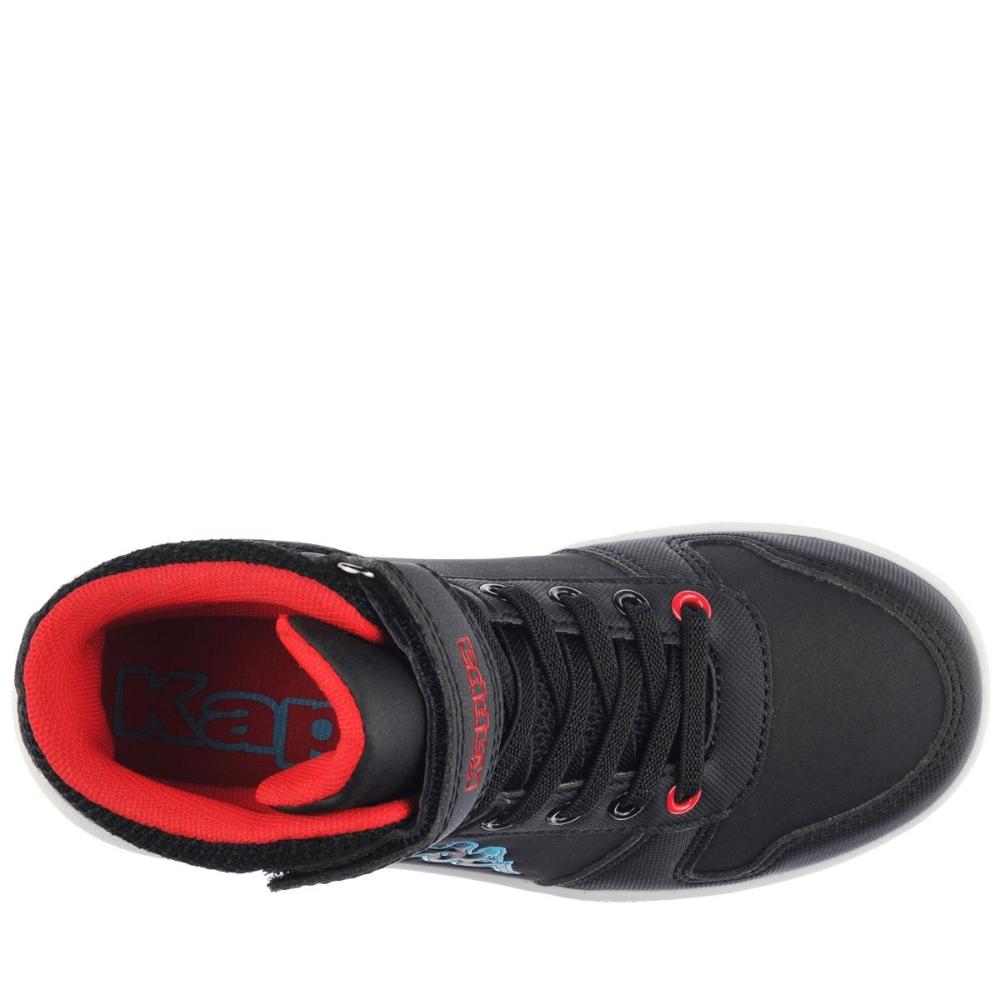 Zapatilla Teens Logo Kary Mid Ev Black Blue Red