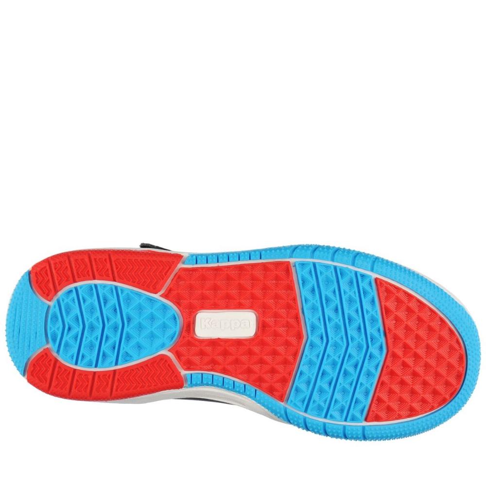 Zapatilla Teens Logo Kary Mid Ev Black Blue Red