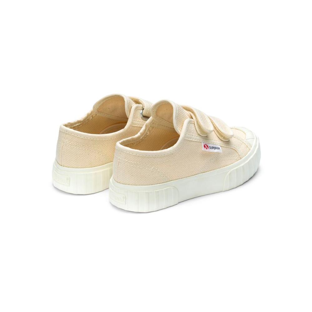 Zapatilla Kids 2630 Stripe Straps Beige Raw Avorio