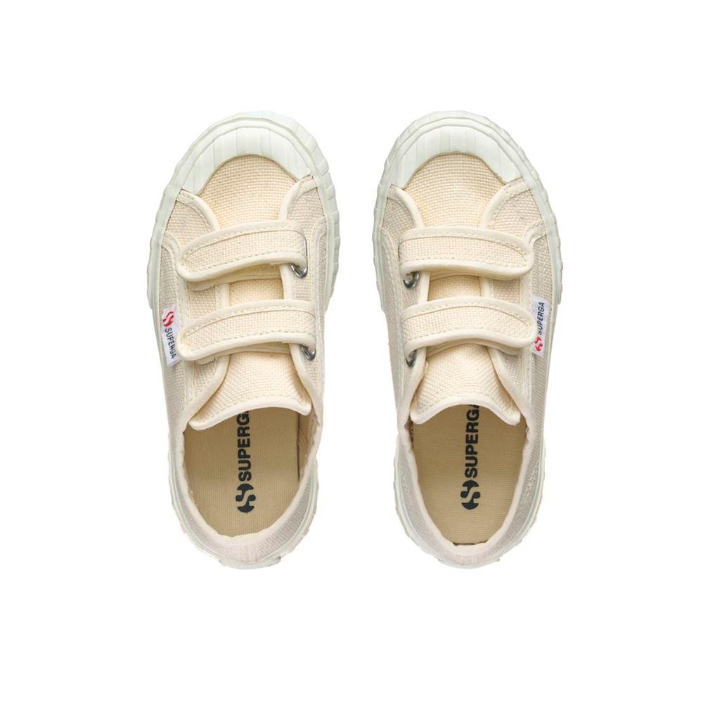 Zapatilla Kids 2630 Stripe Straps Beige Raw Avorio