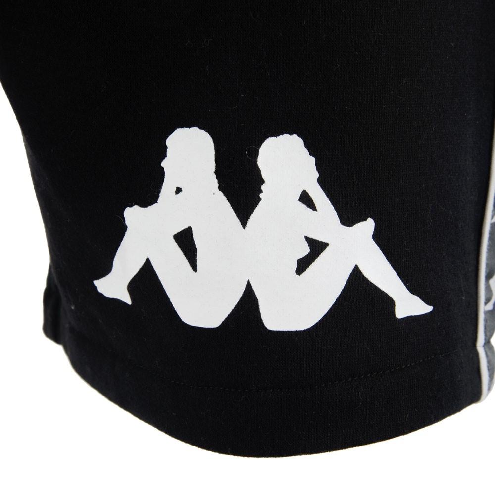 Short Men Black White Omini Leg Banda Bicolor