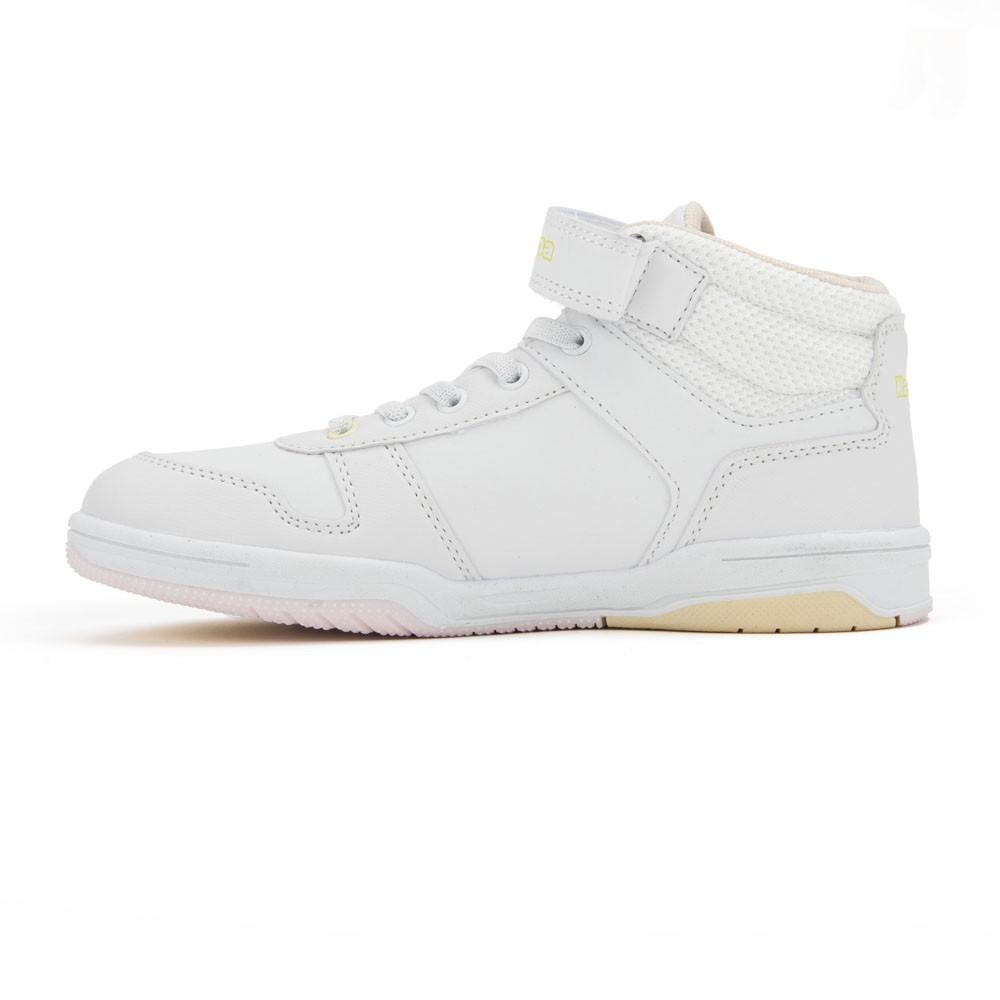 Zapatilla Teens Logo Kary Mid Ev White Pink Yellow