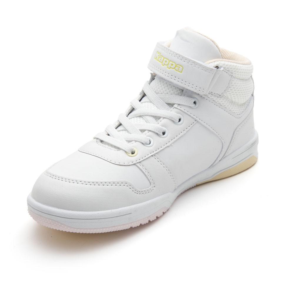 Zapatilla Teens Logo Kary Mid Ev White Pink Yellow