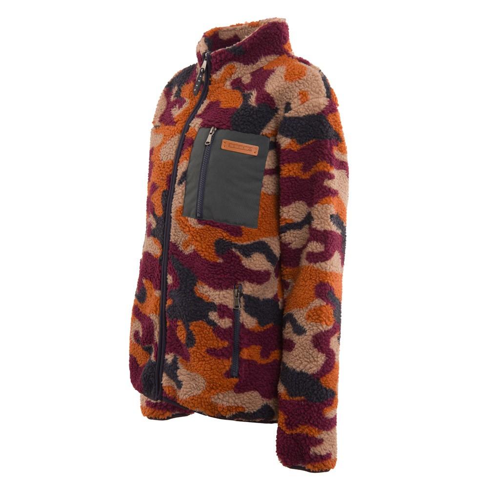 Sherpa Kids Full Zip Camo Brown