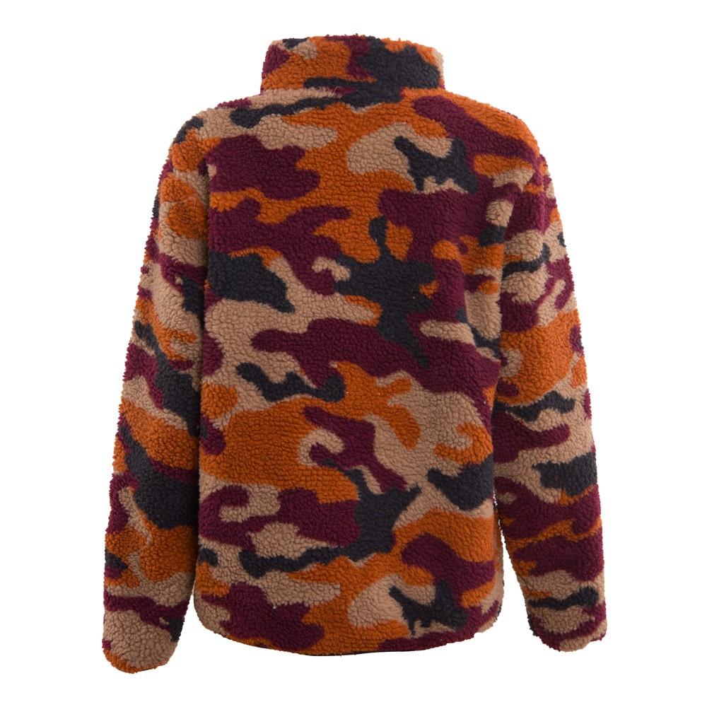 Sherpa Kids Full Zip Camo Brown