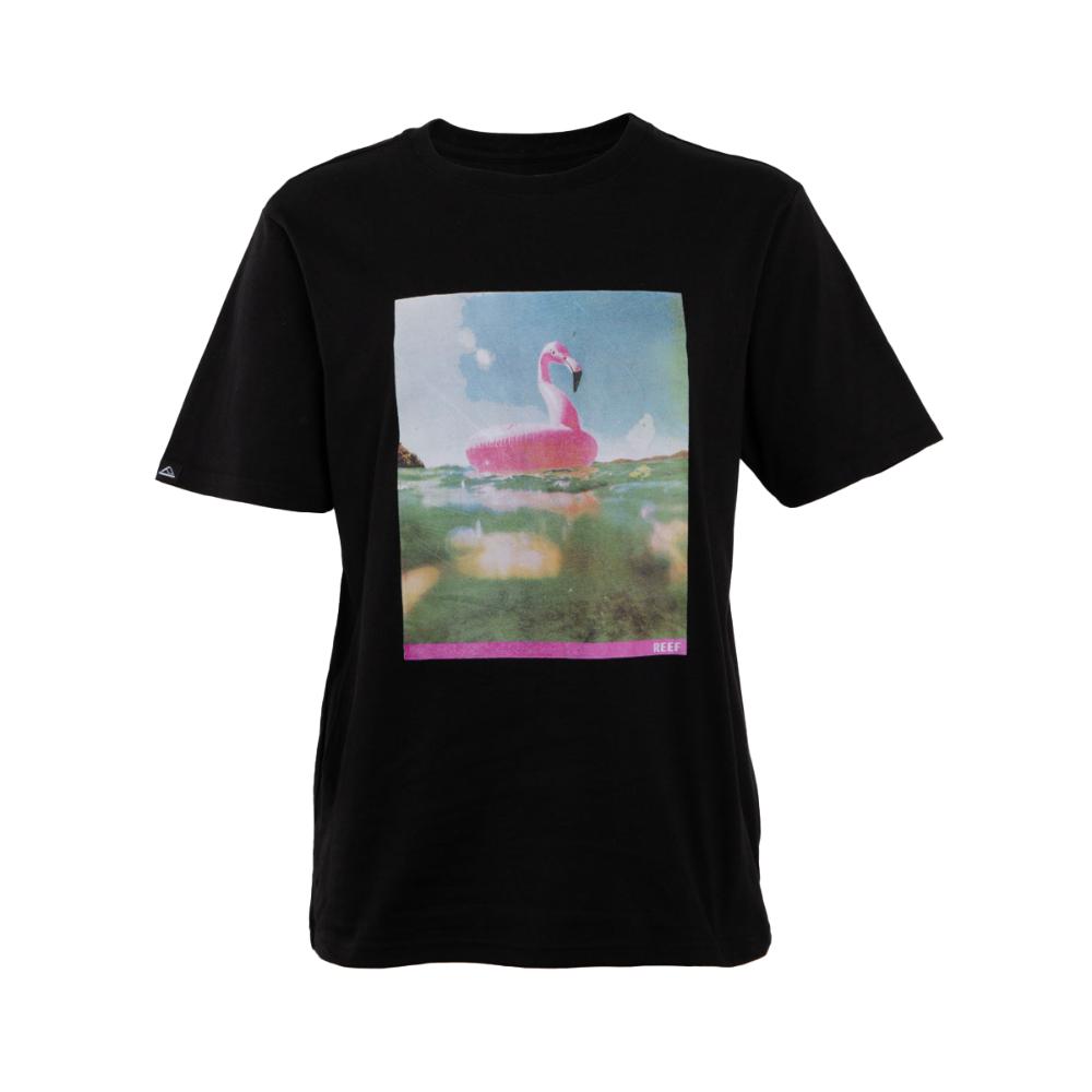 Polera Manga Corta Flamingo Black