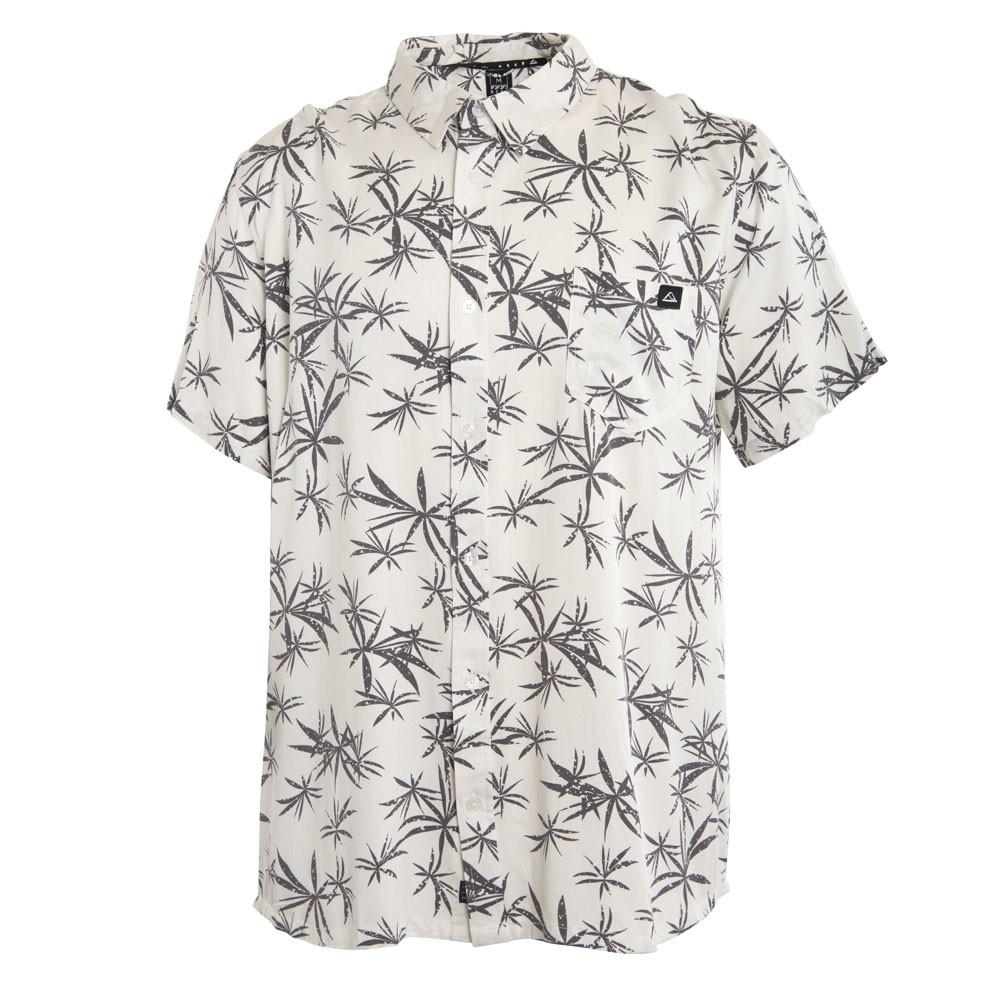 Camisa Men Manga Corta Palms Beige