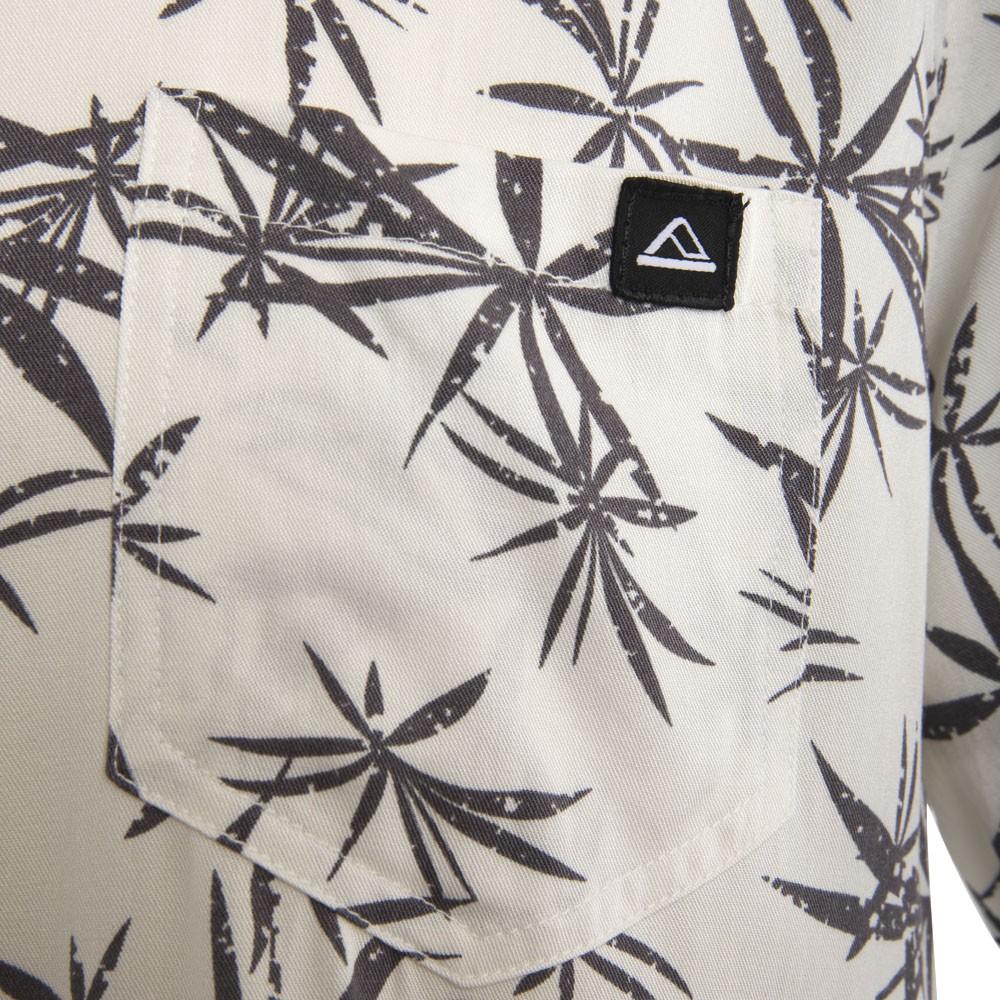 Camisa Men Manga Corta Palms Beige