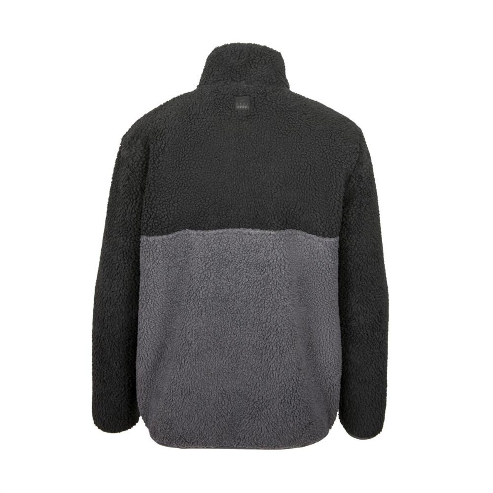 Sherpa Men Half Zip Black Grey White