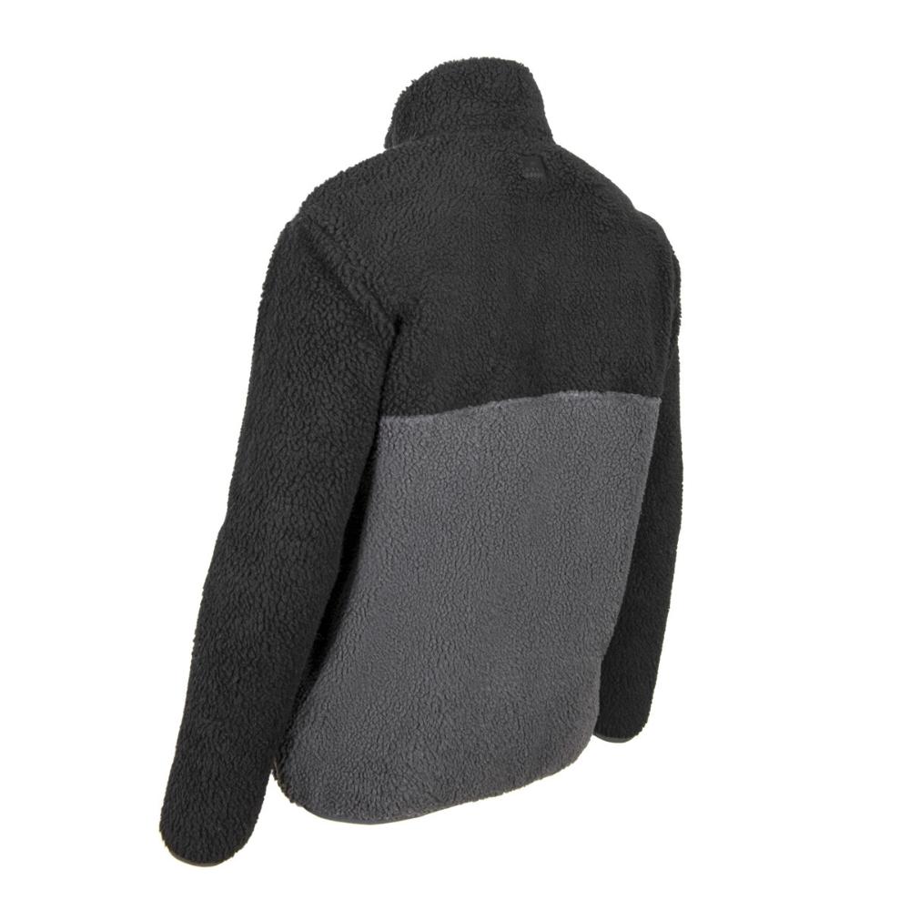 Sherpa Men Half Zip Black Grey White