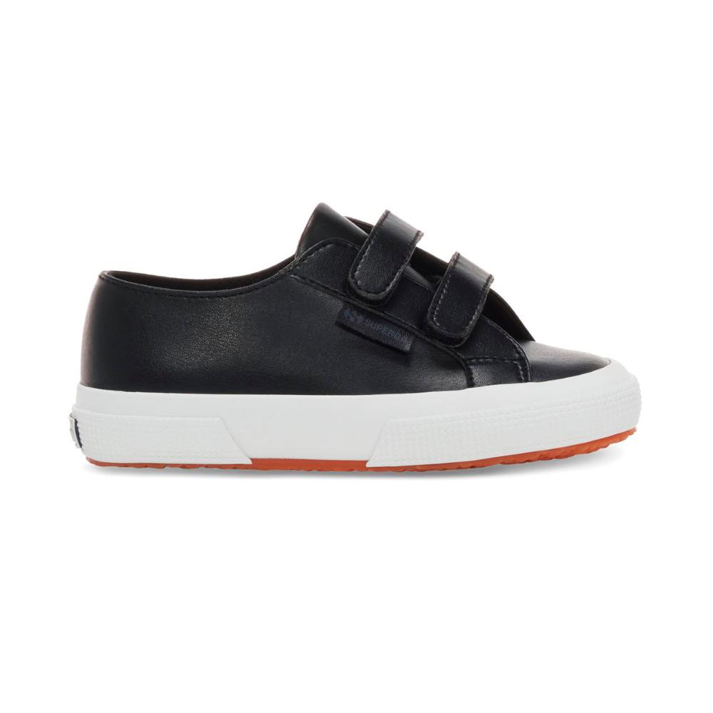 Zapatilla Kids 2750 Vegan Faux Leather Black White
