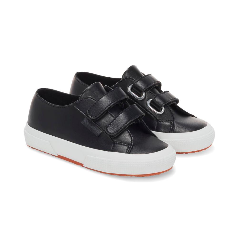 Zapatilla Kids 2750 Vegan Faux Leather Black White