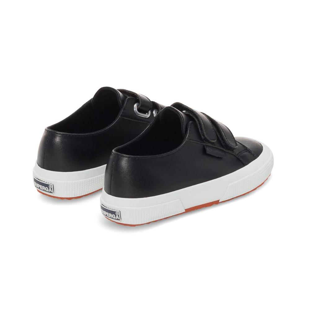 Zapatilla Kids 2750 Vegan Faux Leather Black White
