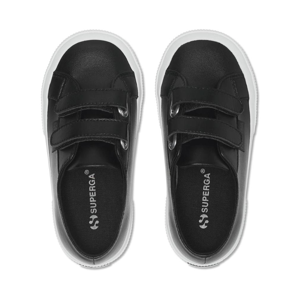 Zapatilla Kids 2750 Vegan Faux Leather Black White