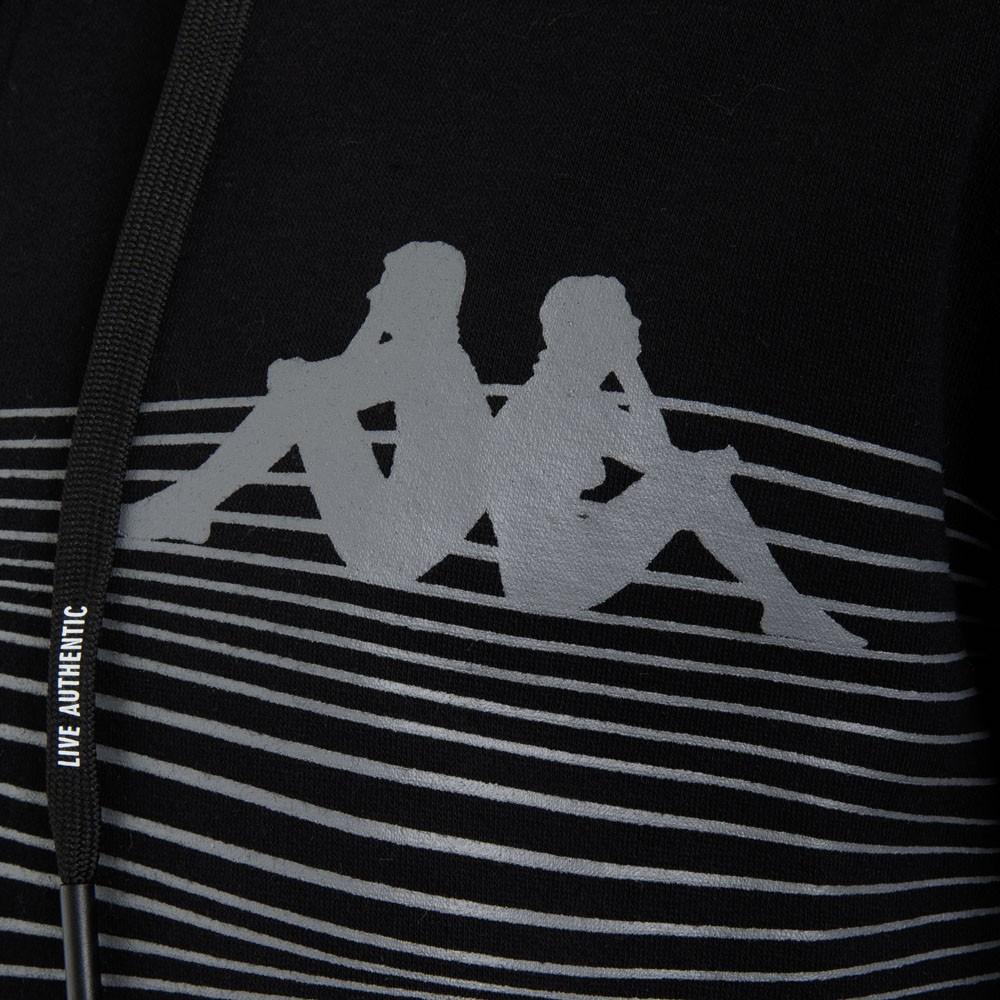 Poleron Men Full Zipper Black Lines White