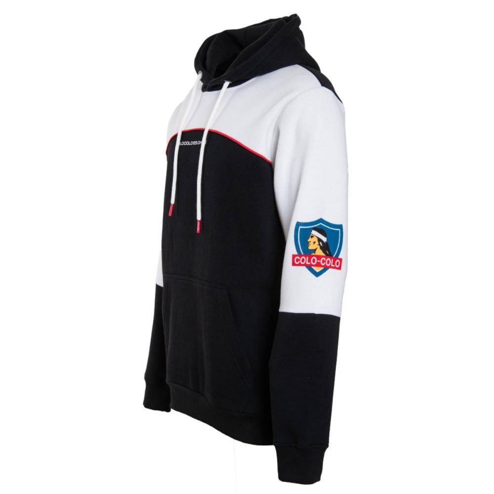 Poleron Colo Colo Urbano Hoodie "Colo Colo es Chile" Negro