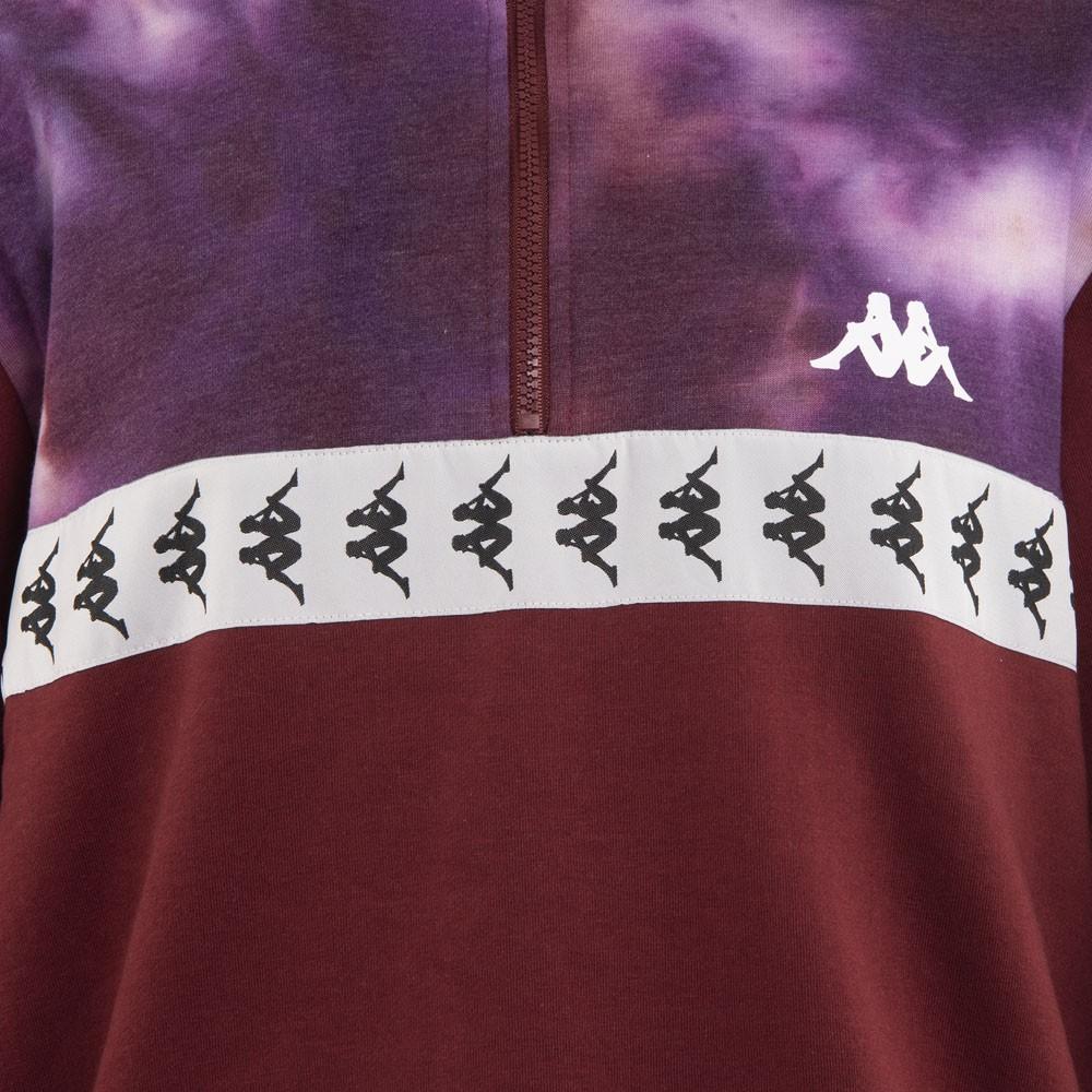 Poleron Men Half Zip Burgundy