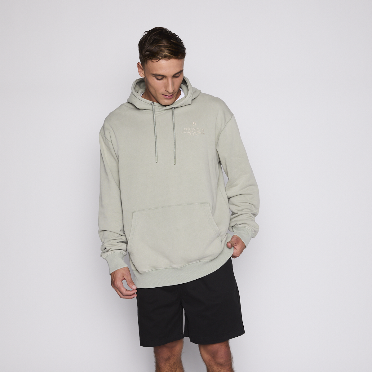 Polerón Nixon Men Hoodie Encinitas Light Green