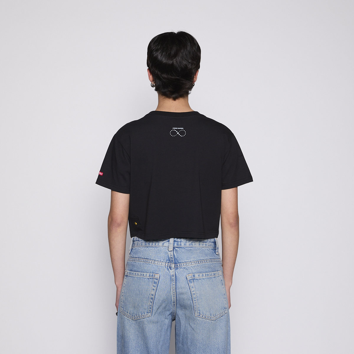 Polera Crop Colo Colo Urbano Mujer Eterna Campoena Negro