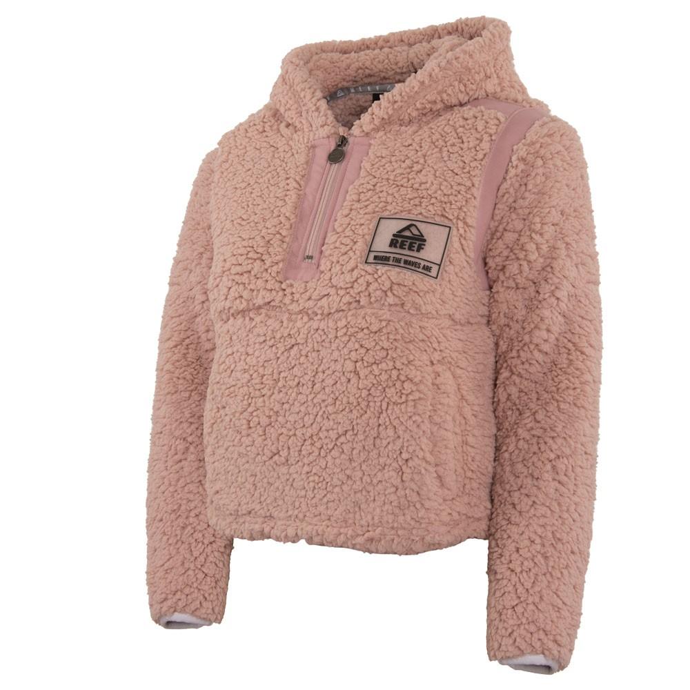 Poleron Kids Crop Top Sherpa Pink