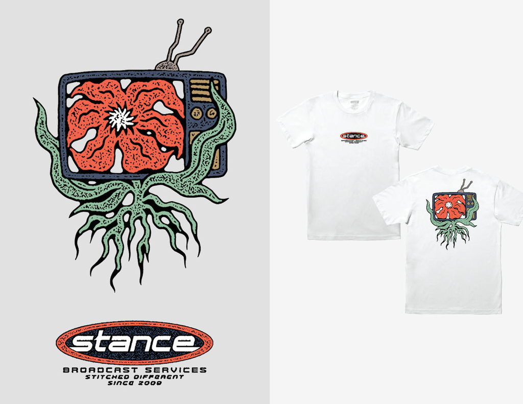 Polera Stance Broadcast White