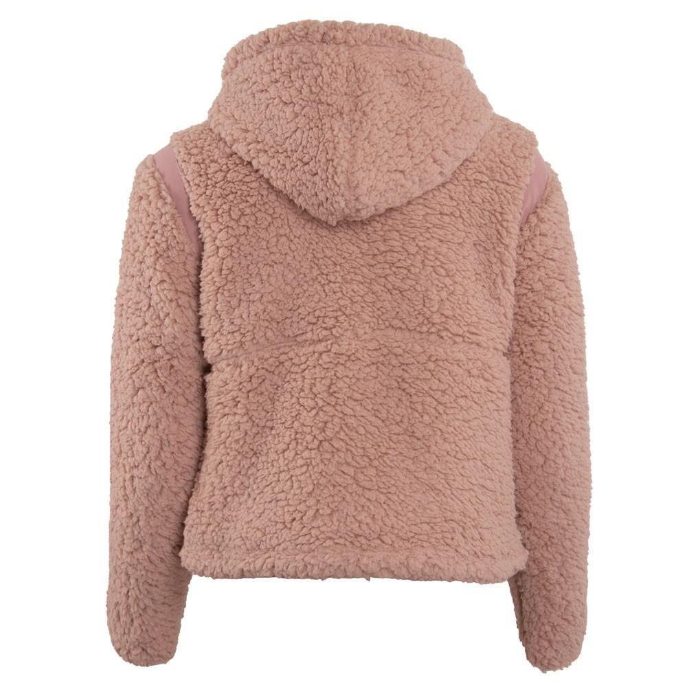 Poleron Kids Crop Top Sherpa Pink
