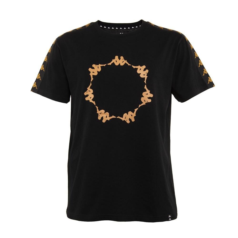 Polera Men Black Banda Gold