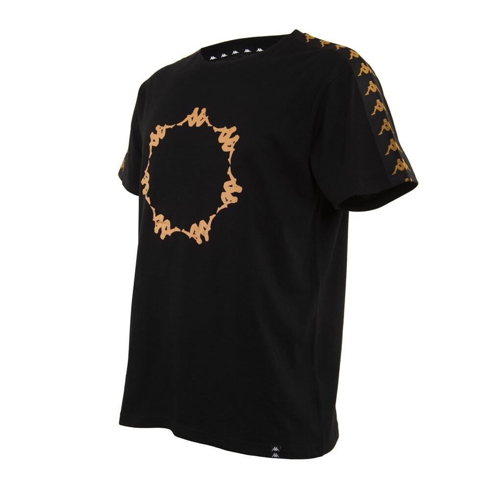 Polera Men Black Banda Gold