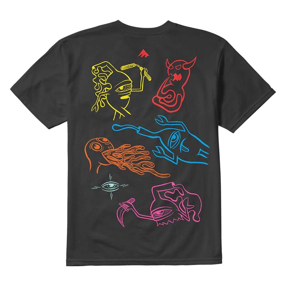 Polera Toy Machine Cluster Black