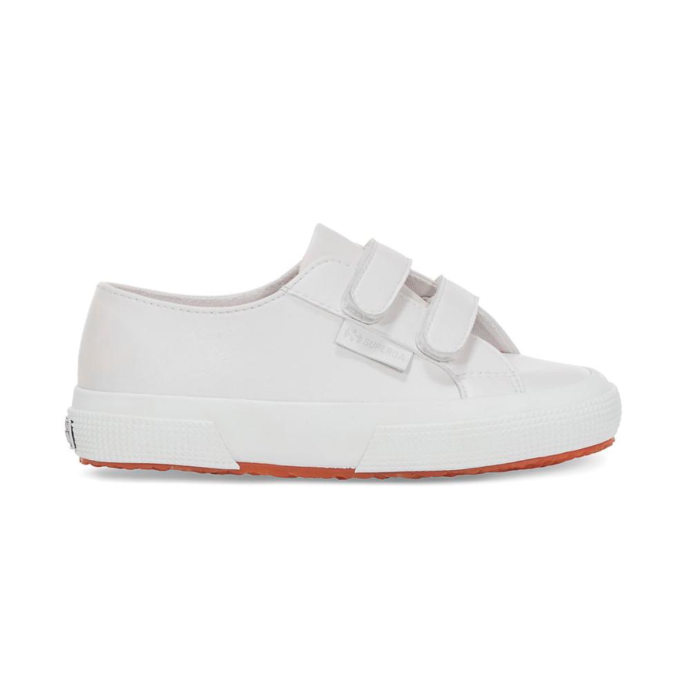 Zapatilla Kids 2750 Strap Vegan Faux Leather White