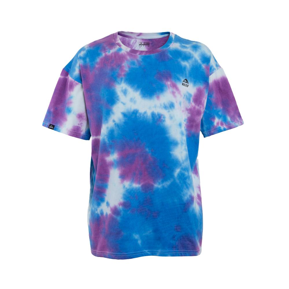 Polera Manga Corta Tie Dye Purple Blue White black