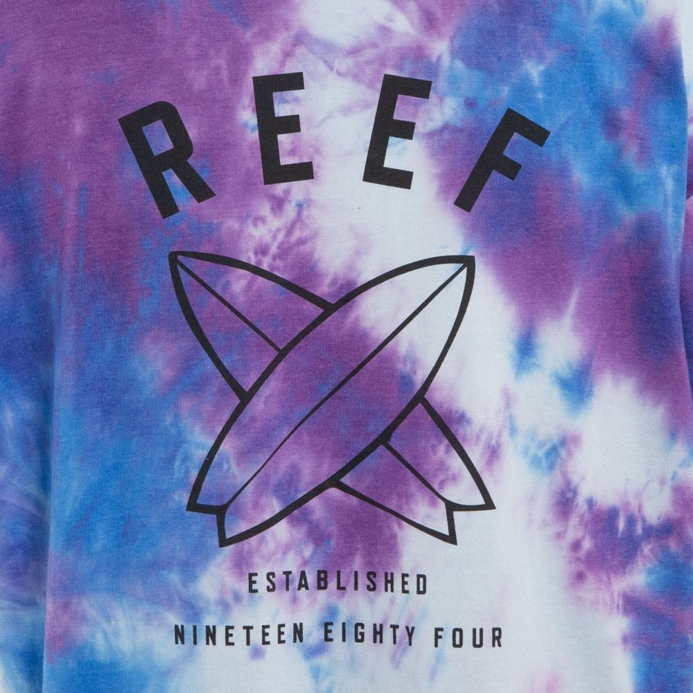 Polera Manga Corta Tie Dye Purple Blue White black