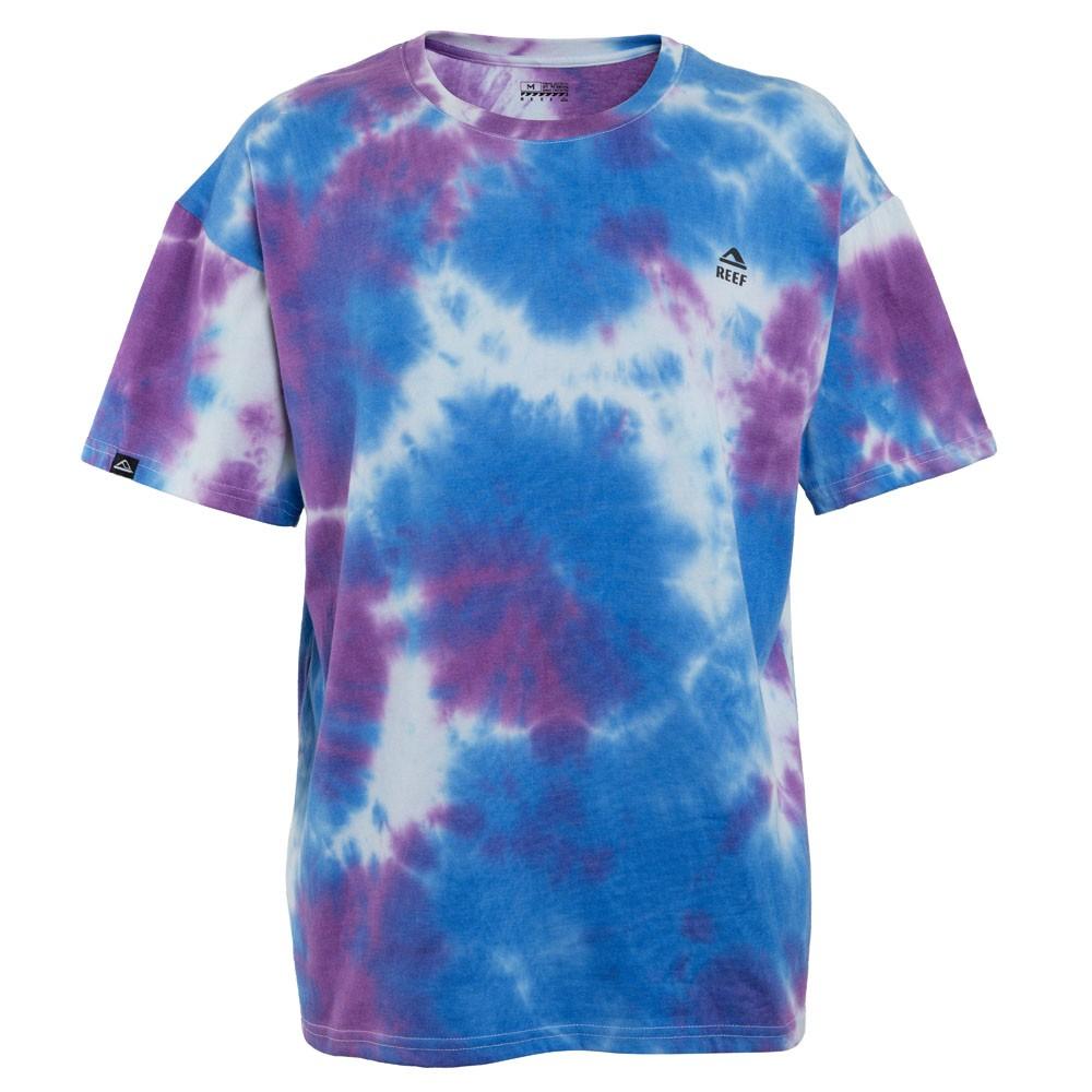 Polera Manga Corta Tie Dye Purple Blue White black