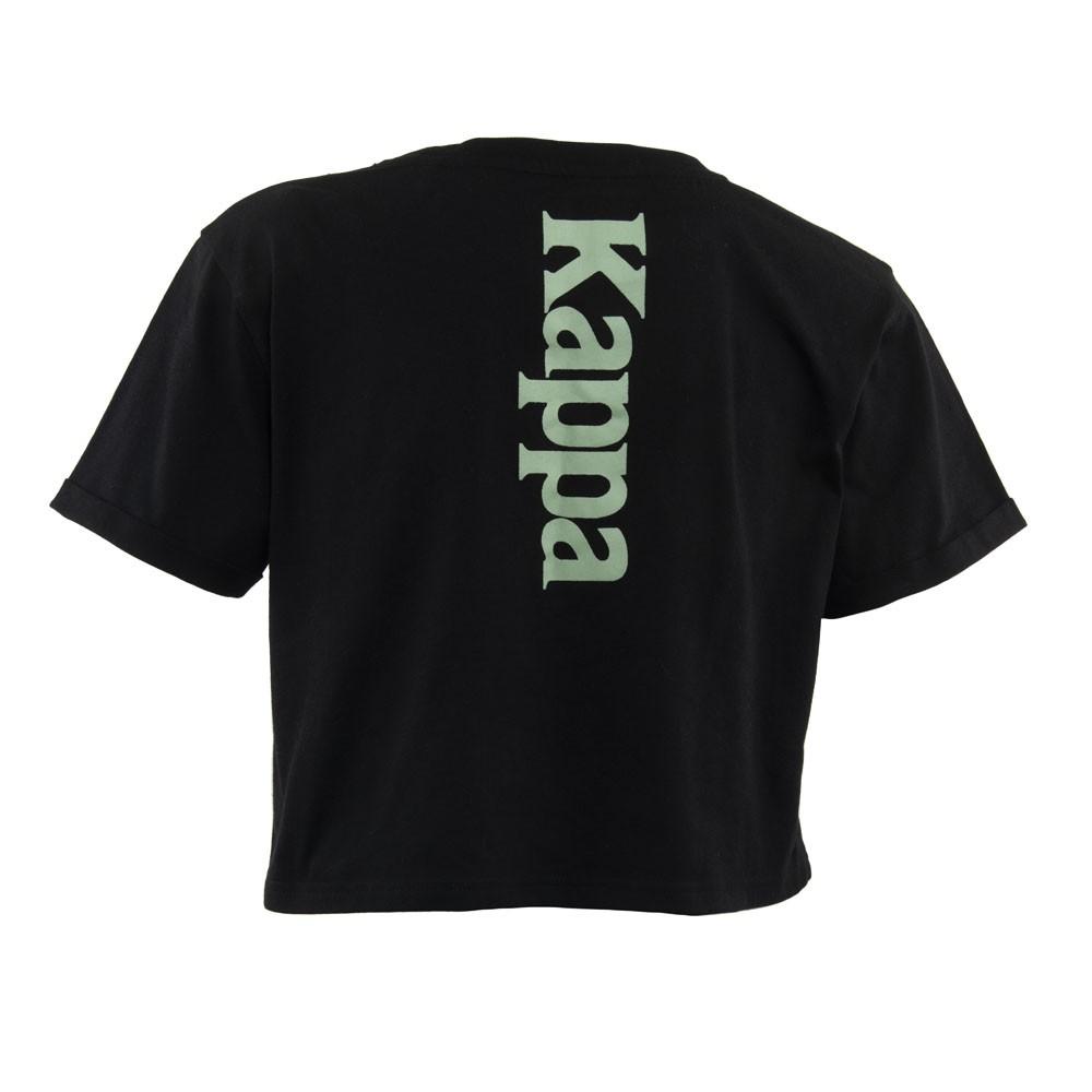 Polera Crop Top 2202 Women Negro Verde