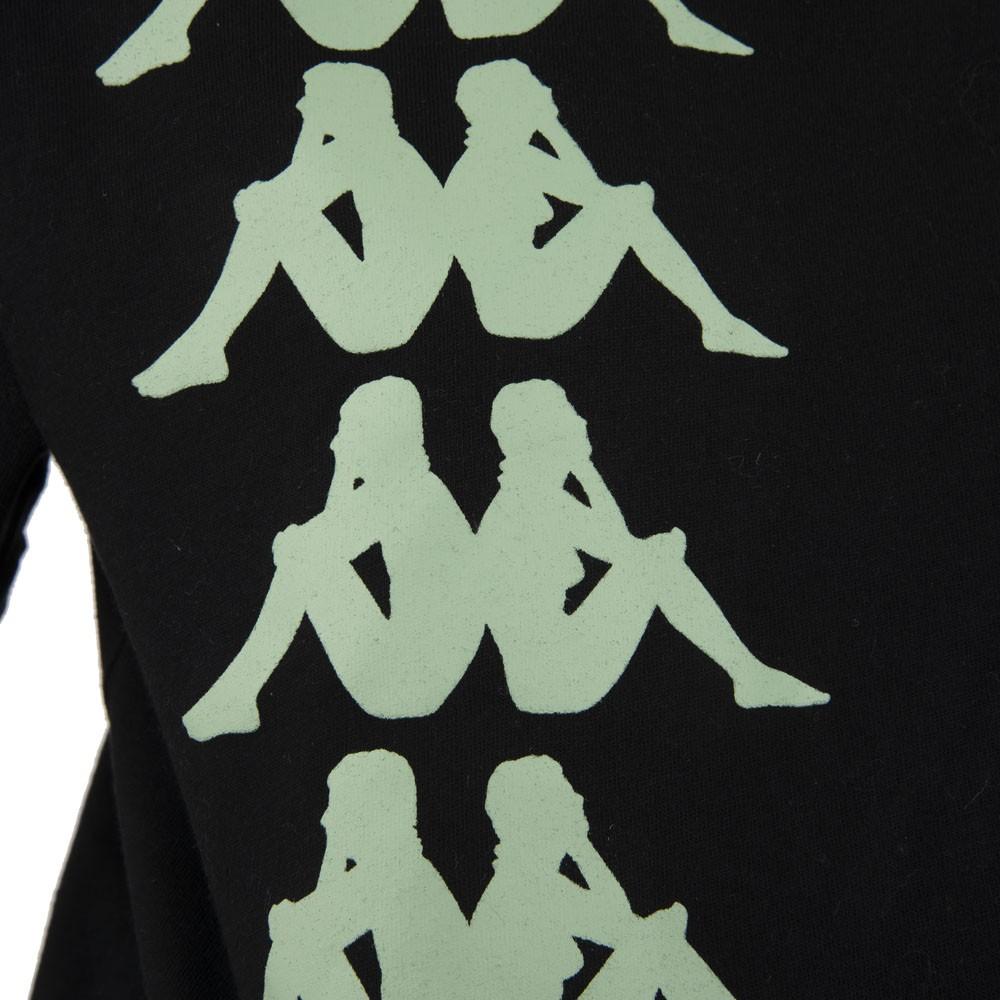 Polera Crop Top 2202 Women Negro Verde