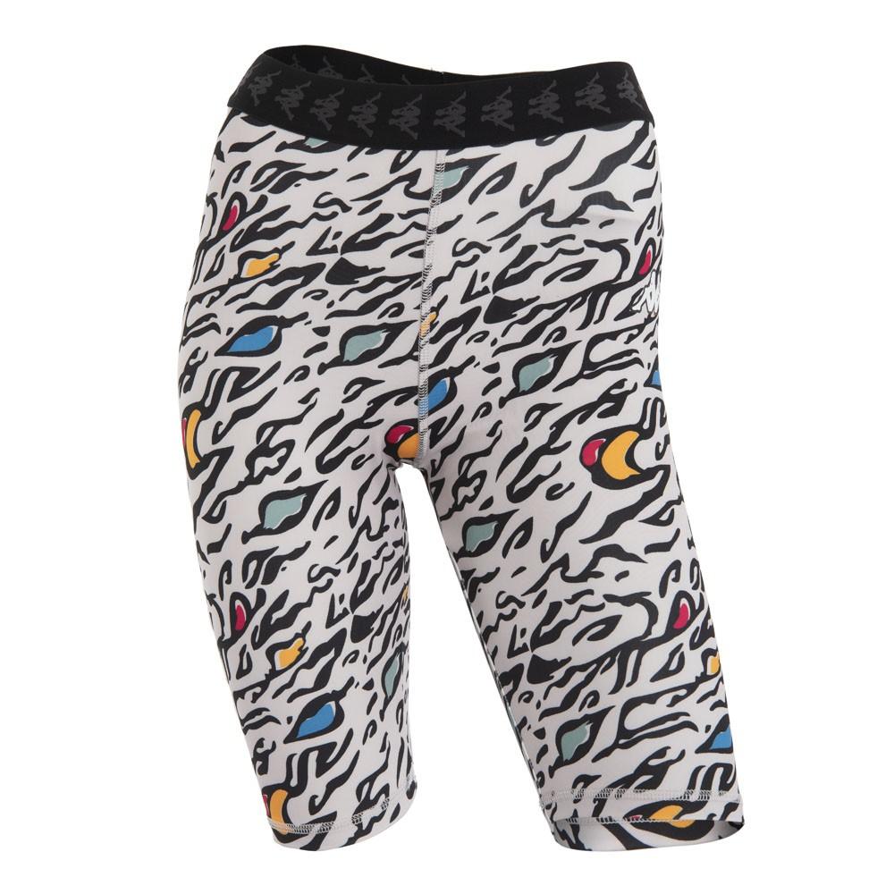 Calza Women Biker White Multi
