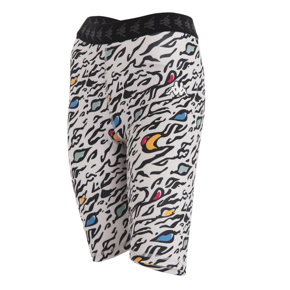 Calza Women Biker White Multi