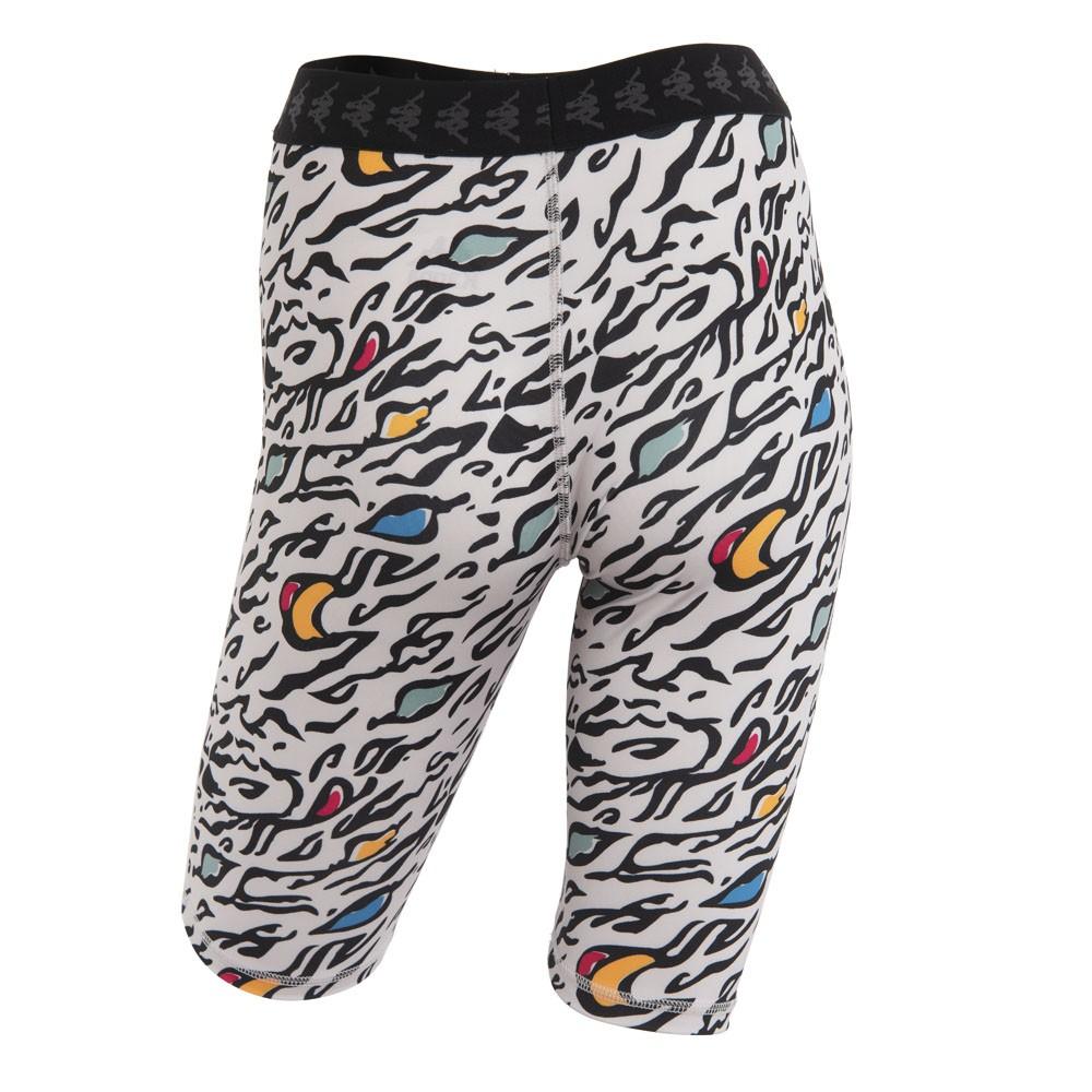Calza Women Biker White Multi