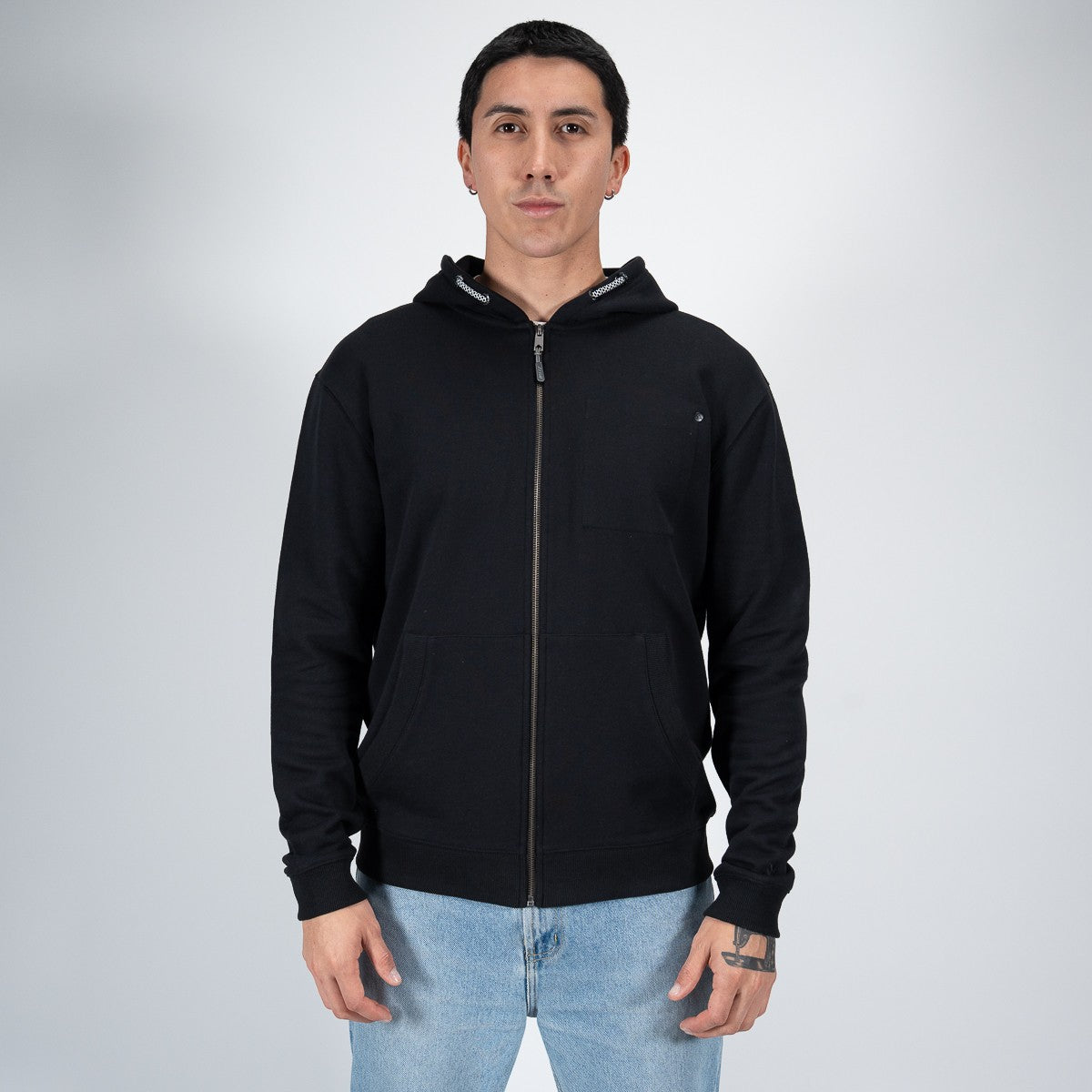 Polerón Reef Men Full Zipper Black