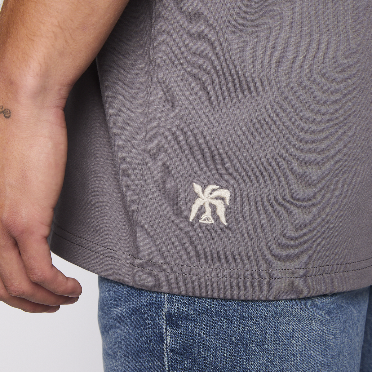 Polera Tank Reef Men Dark Grey