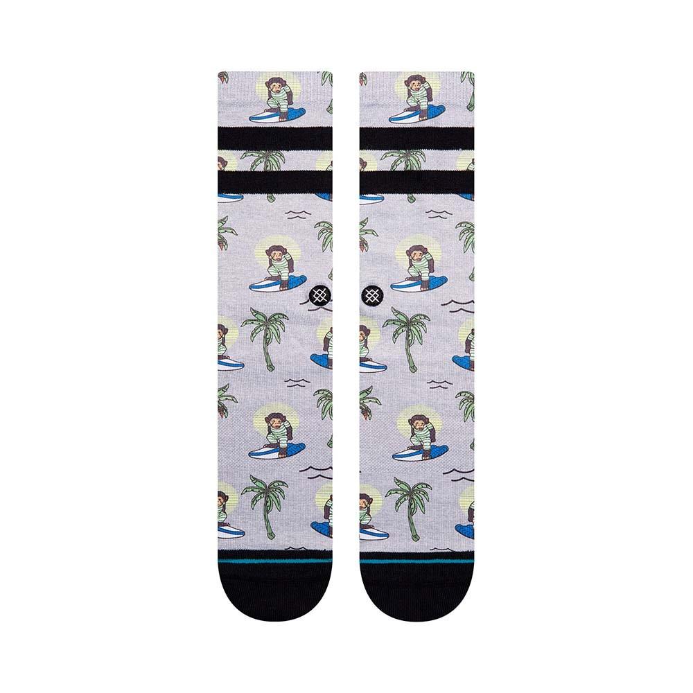 Stance Sock Surfing Monkey Men Grey