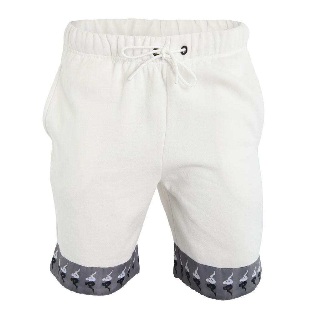 Short Men White Banda Leg
