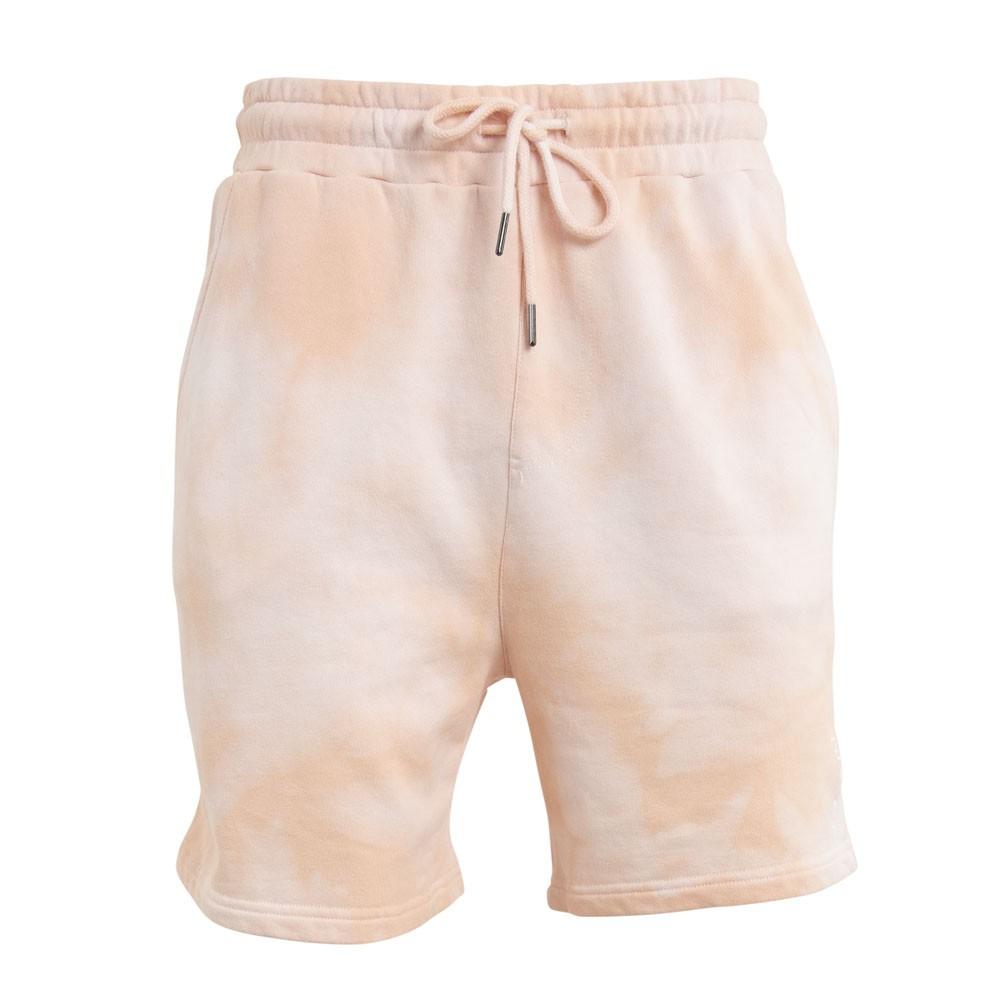 Short Men Tie Dye Pink White
